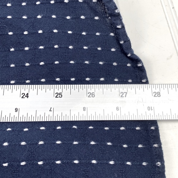 Sperry long sleeve 100% cotton navy & white dot textured button down L - Picture 7 of 7